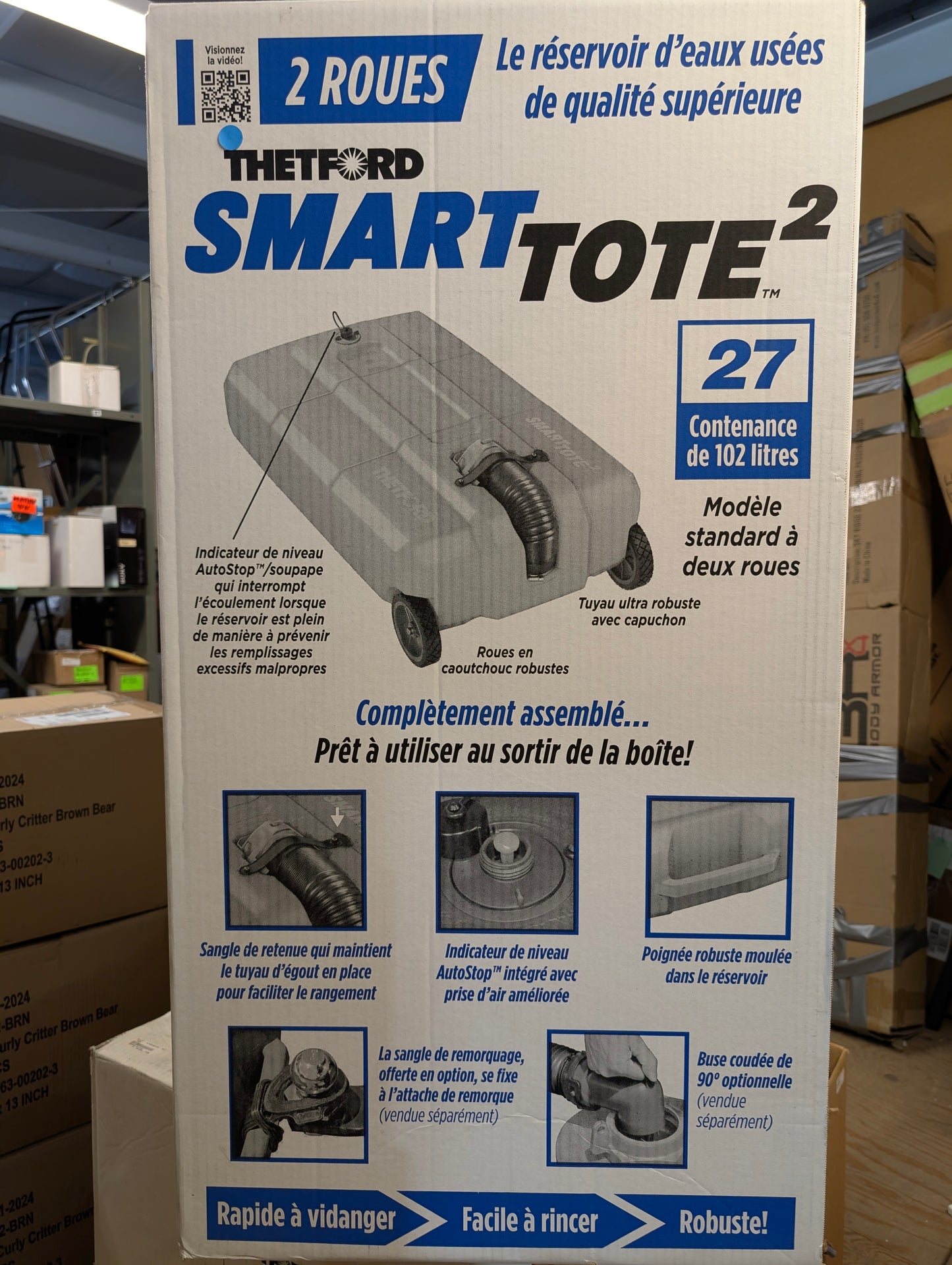 SmartTote² 2-Wheel Waste Storage Tank