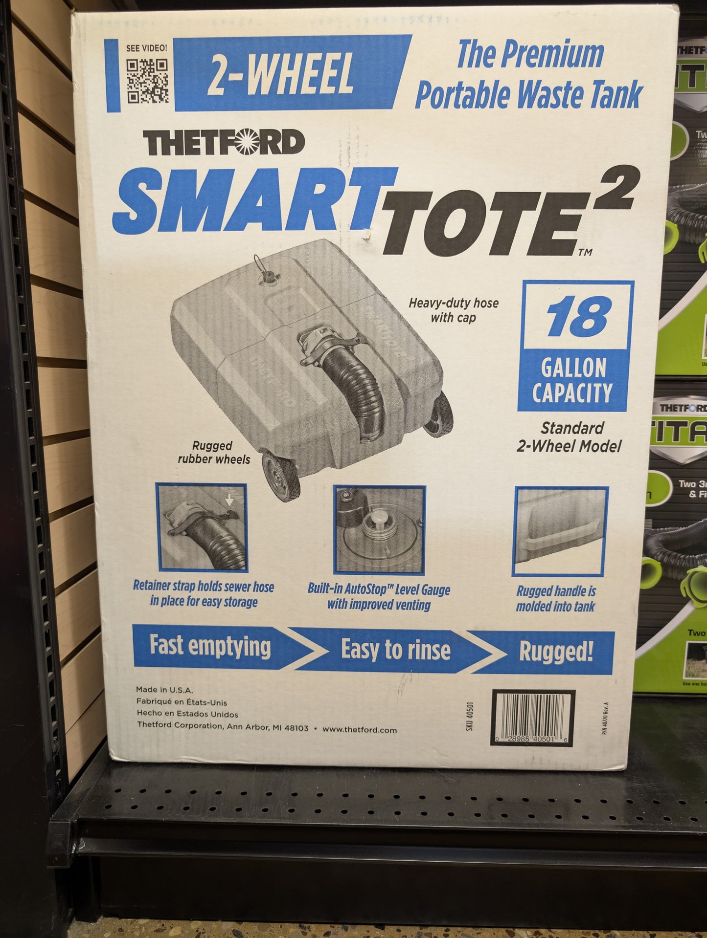 SmartTote² 2-Wheel Waste Storage Tank